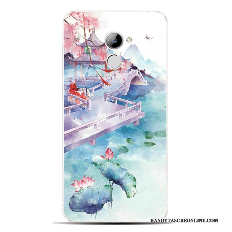 Hülle Huawei Y6 Pro 2017 Silikon Chinesische Art Anti-sturz, Case Huawei Y6 Pro 2017 Schutz Handyhüllen Schön