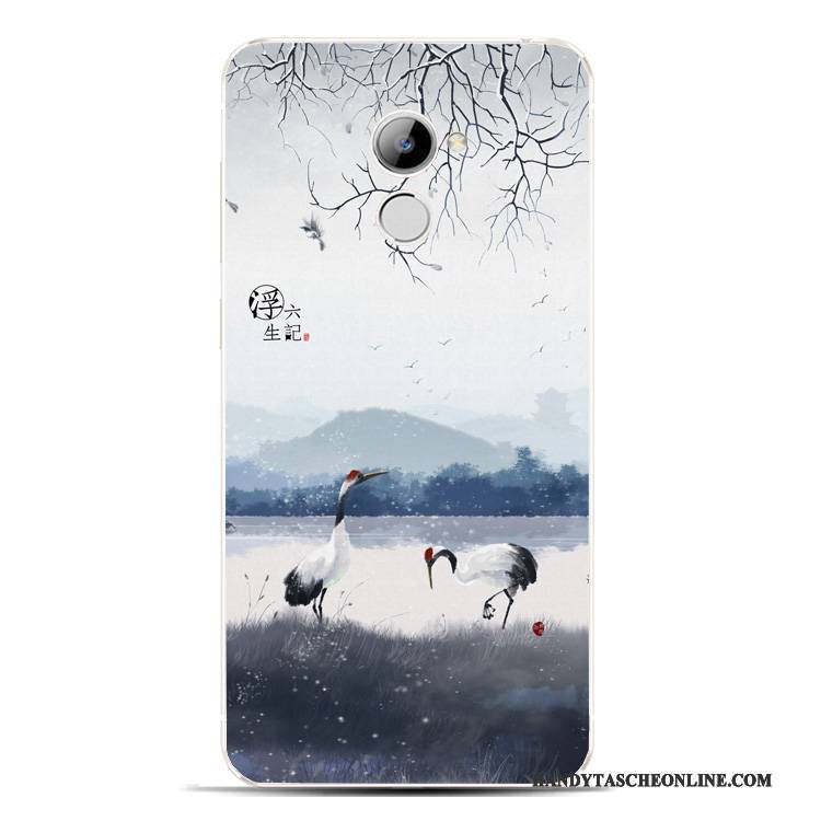 Hülle Huawei Y6 Pro 2017 Silikon Chinesische Art Anti-sturz, Case Huawei Y6 Pro 2017 Schutz Handyhüllen Schön