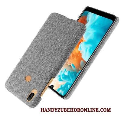 Hülle Huawei Y6s Schutz Nubuck Handyhüllen, Case Huawei Y6s Stoff Muster