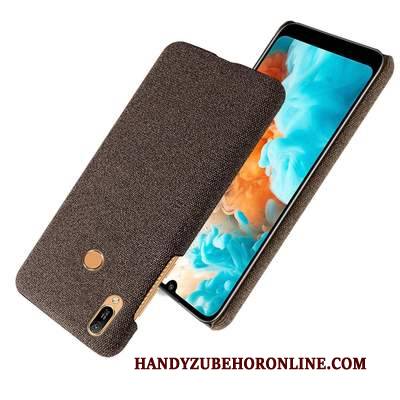 Hülle Huawei Y6s Schutz Nubuck Handyhüllen, Case Huawei Y6s Stoff Muster