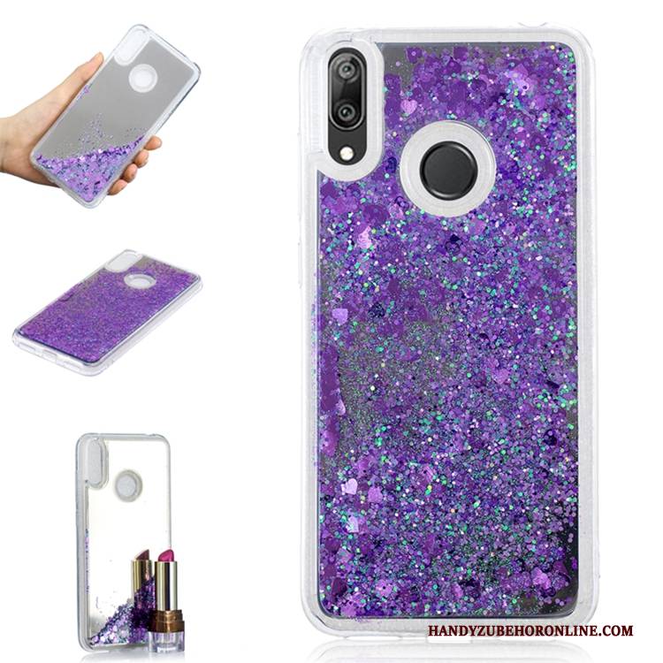 Hülle Huawei Y7 2019 Gold Trend, Case Huawei Y7 2019 Handyhüllen Treibsand