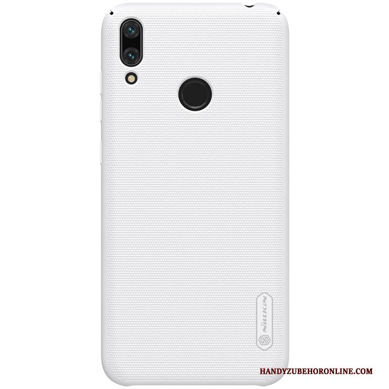 Hülle Huawei Y7 2019 Schutz Nubuck Gold, Case Huawei Y7 2019 Handyhüllen Anti-sturz