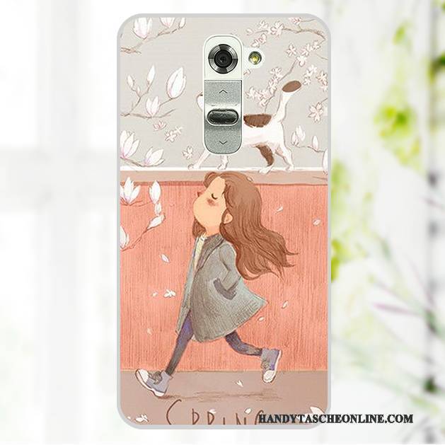 Hülle Lg G2 Gemalt Handyhüllen Rosa, Case Lg G2 Schutz Hintere Abdeckung