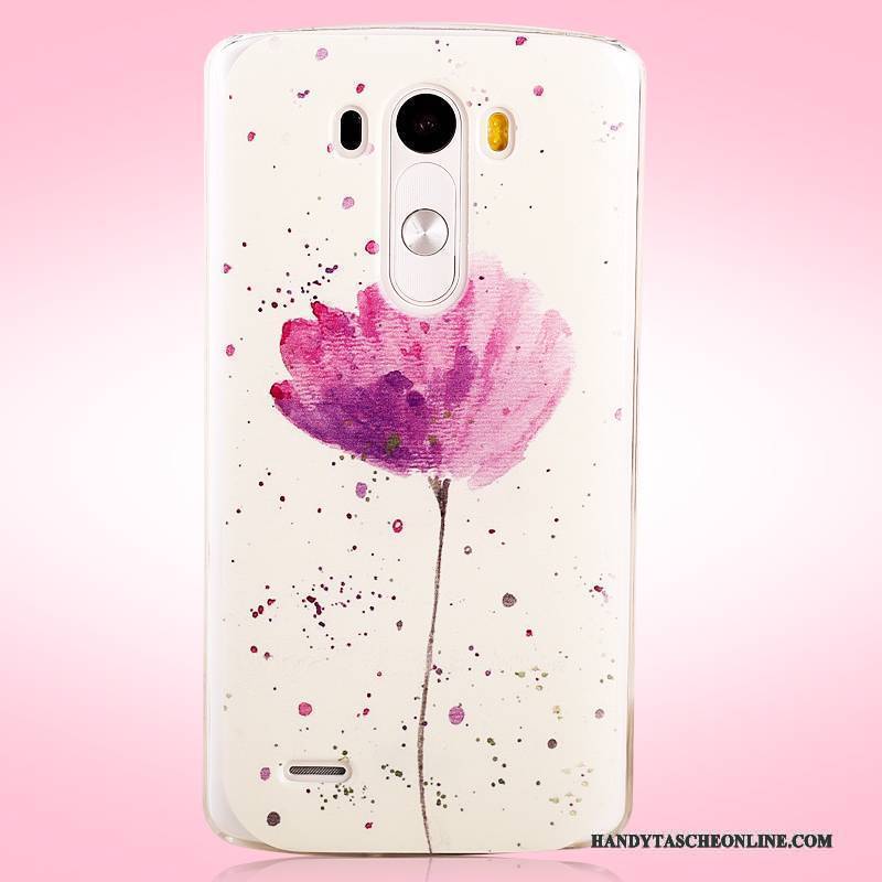 Hülle Lg G3 Gemalt Schwer Nubuck, Case Lg G3 Schutz Lila Licht