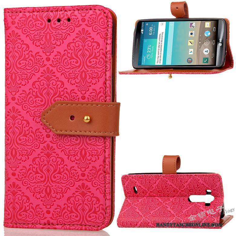 Hülle Lg G3 Lederhülle Rosa Handyhüllen, Case Lg G3 Silikon