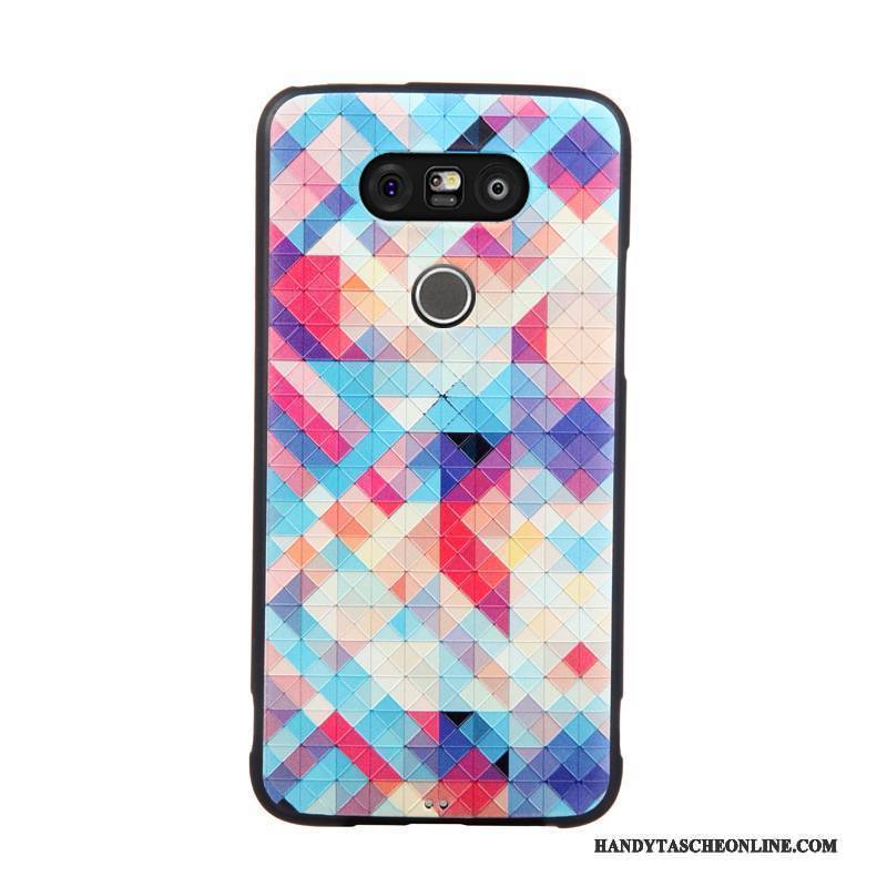 Hülle Lg G5 Silikon Anti-sturz Blau, Case Lg G5 Schutz Handyhüllen