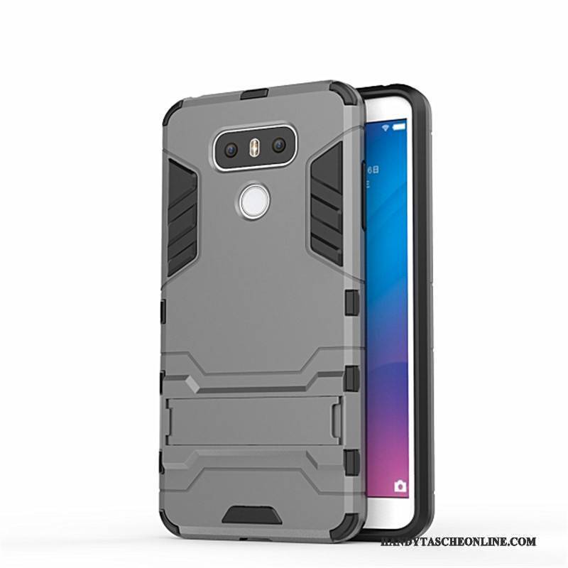 Hülle Lg G6 Halterung Handyhüllen Schwer, Case Lg G6 Schutz Anti-sturz Blau