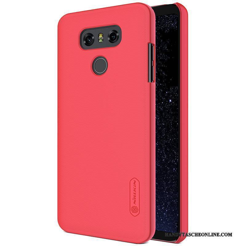 Hülle Lg G6 Schutz Anti-sturz Nubuck, Case Lg G6 Rot Schwer