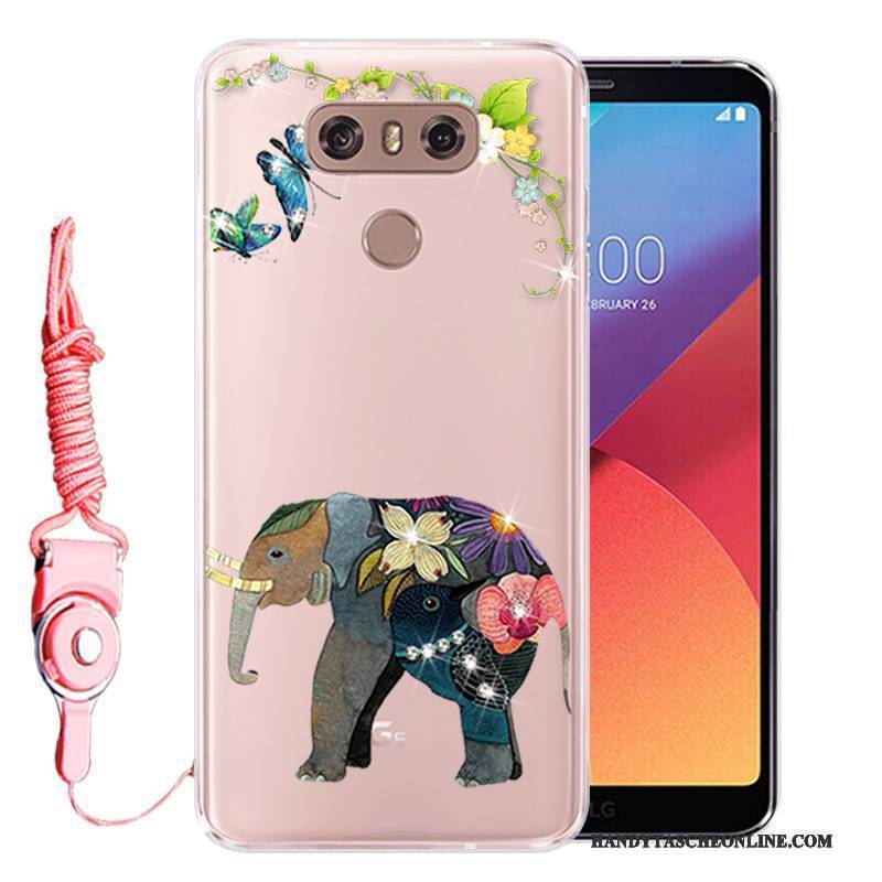 Hülle Lg G6 Taschen Handyhüllen Rosa, Case Lg G6 Weiche Anti-sturz