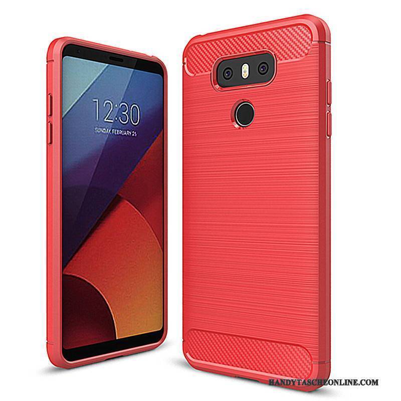 Hülle Lg G6 Taschen Rot Persönlichkeit, Case Lg G6 Weiche Handyhüllen Anti-sturz