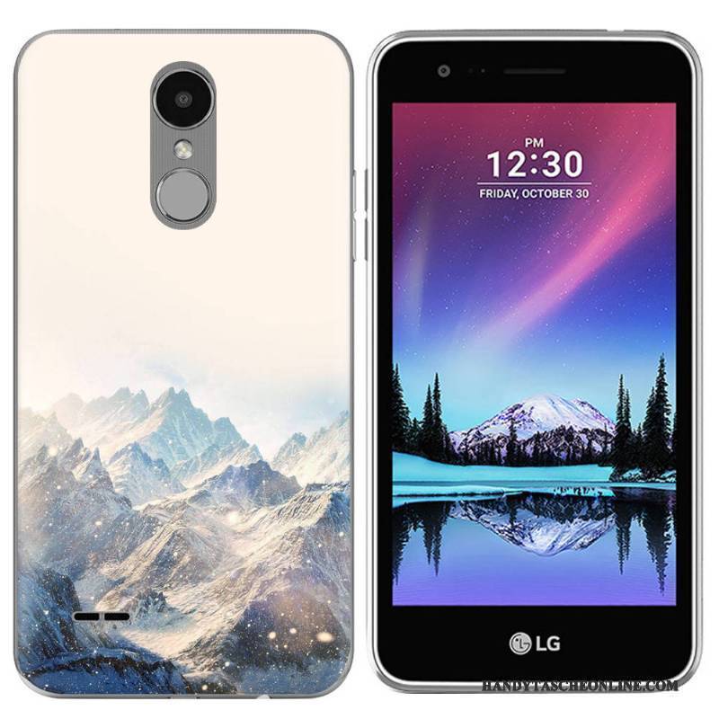 Hülle Lg K4 2017 Kreativ Europa Handyhüllen, Case Lg K4 2017 Silikon Landschaft Lila