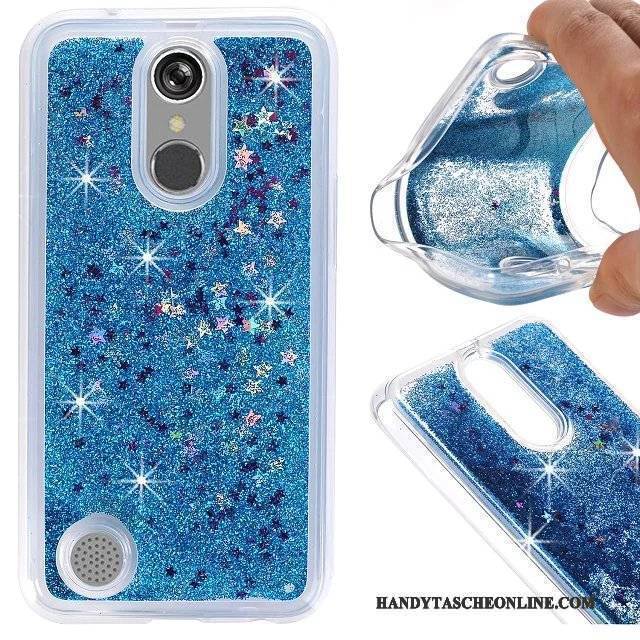 Hülle Lg K4 2017 Taschen Flüssigkeit Handyhüllen, Case Lg K4 2017 Weiche Anti-sturz Blau