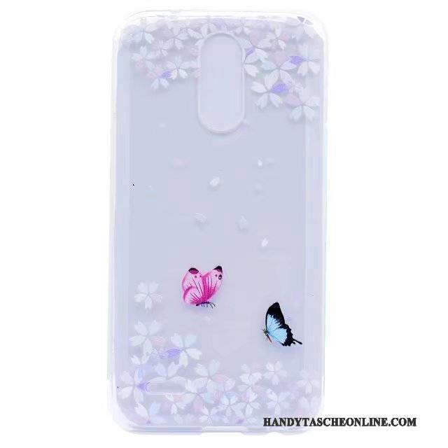 Hülle Lg K8 2017 Taschen Handyhüllen Anti-sturz, Case Lg K8 2017 Weiche Transparent Rosa