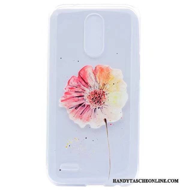 Hülle Lg K8 2017 Taschen Handyhüllen Anti-sturz, Case Lg K8 2017 Weiche Transparent Rosa