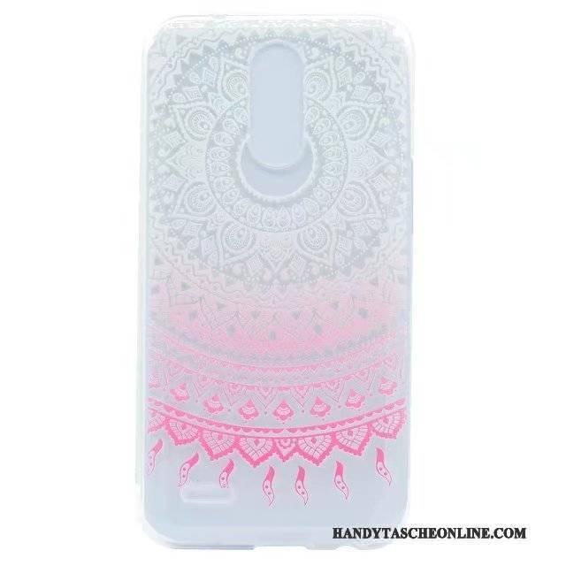 Hülle Lg K8 2017 Taschen Handyhüllen Anti-sturz, Case Lg K8 2017 Weiche Transparent Rosa