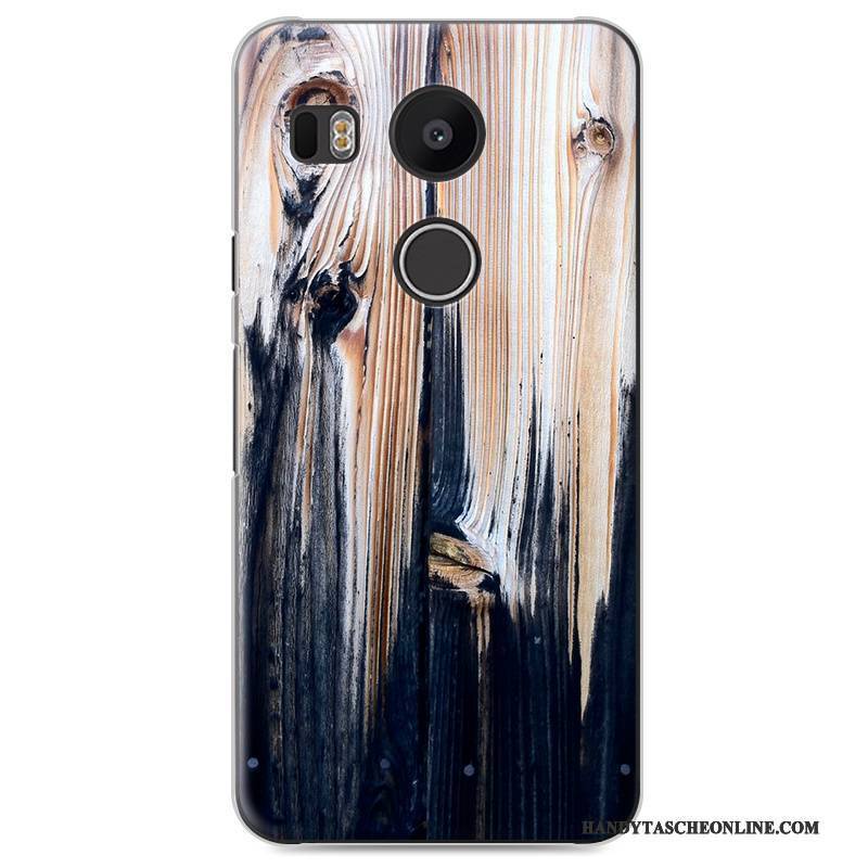 Hülle Lg Nexus 5x Holzmaserung Schwer Trend, Case Lg Nexus 5x Weiß Transparent