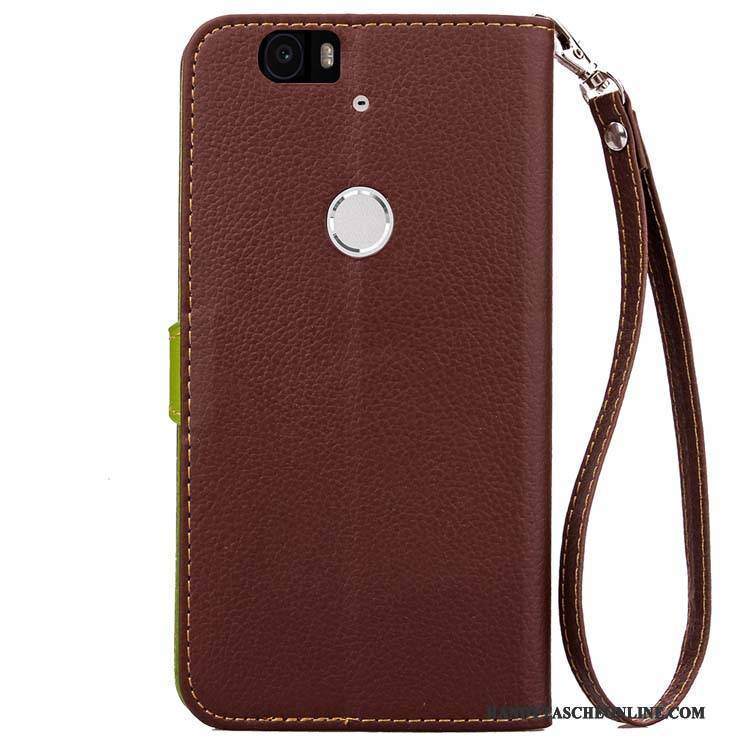 Hülle Lg Nexus 5x Lederhülle Handyhüllen Grün, Case Lg Nexus 5x Folio