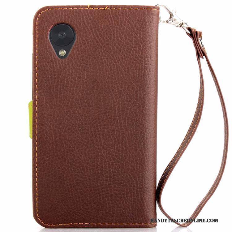 Hülle Lg Nexus 5x Lederhülle Handyhüllen Grün, Case Lg Nexus 5x Folio