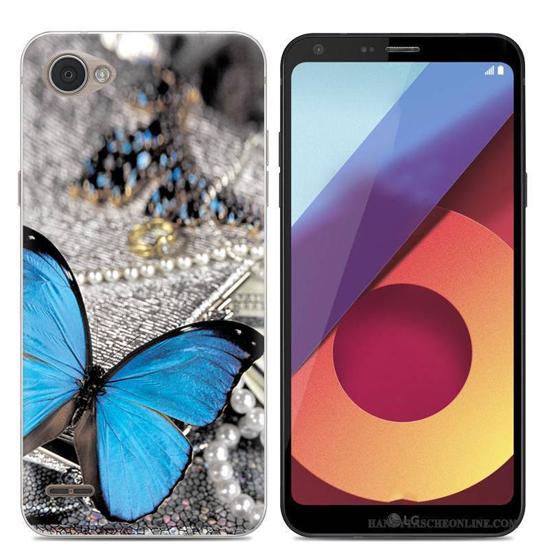 Hülle Lg Q6 Kreativ Einfach Trend, Case Lg Q6 Silikon Handyhüllen Grau