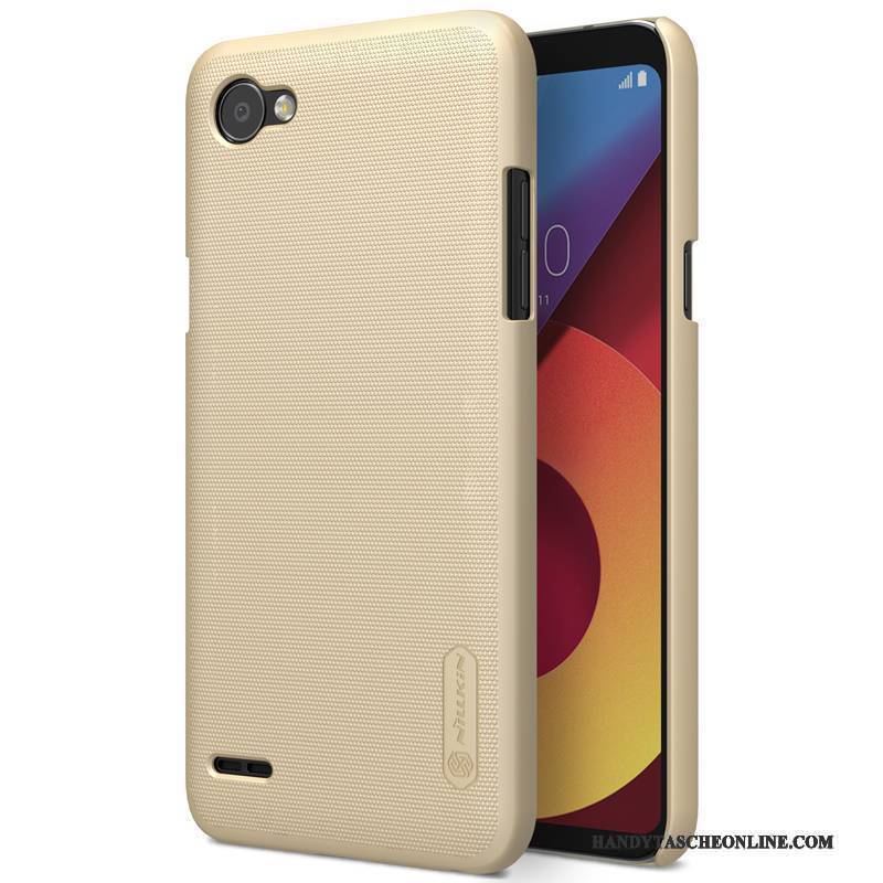 Hülle Lg Q6 Schutz Rutschfest Gold, Case Lg Q6 Handyhüllen Nubuck