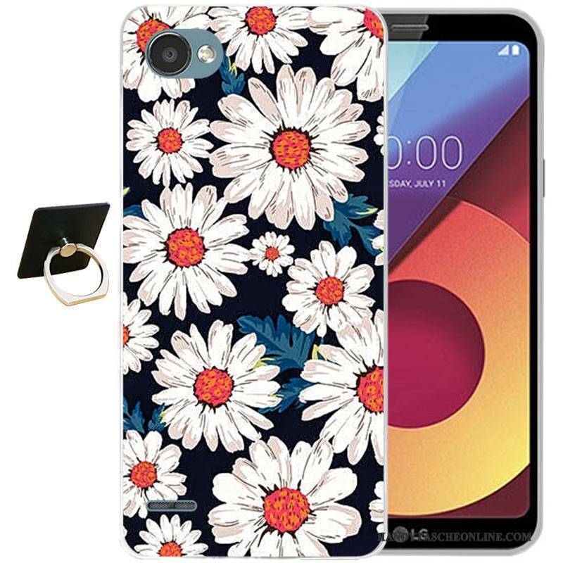 Hülle Lg Q6 Silikon Handyhüllen Anti-sturz, Case Lg Q6 Prägung Hellblau