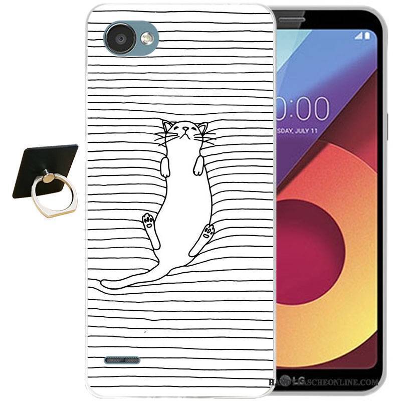 Hülle Lg Q6 Silikon Handyhüllen Anti-sturz, Case Lg Q6 Prägung Hellblau