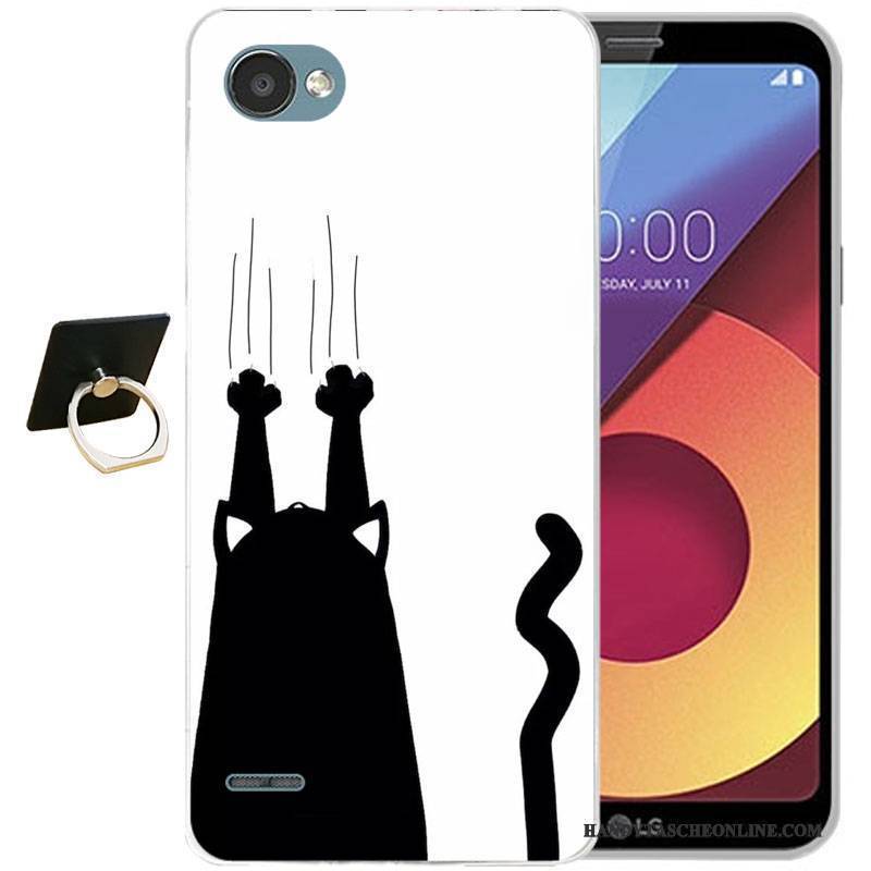 Hülle Lg Q6 Silikon Handyhüllen Anti-sturz, Case Lg Q6 Prägung Hellblau