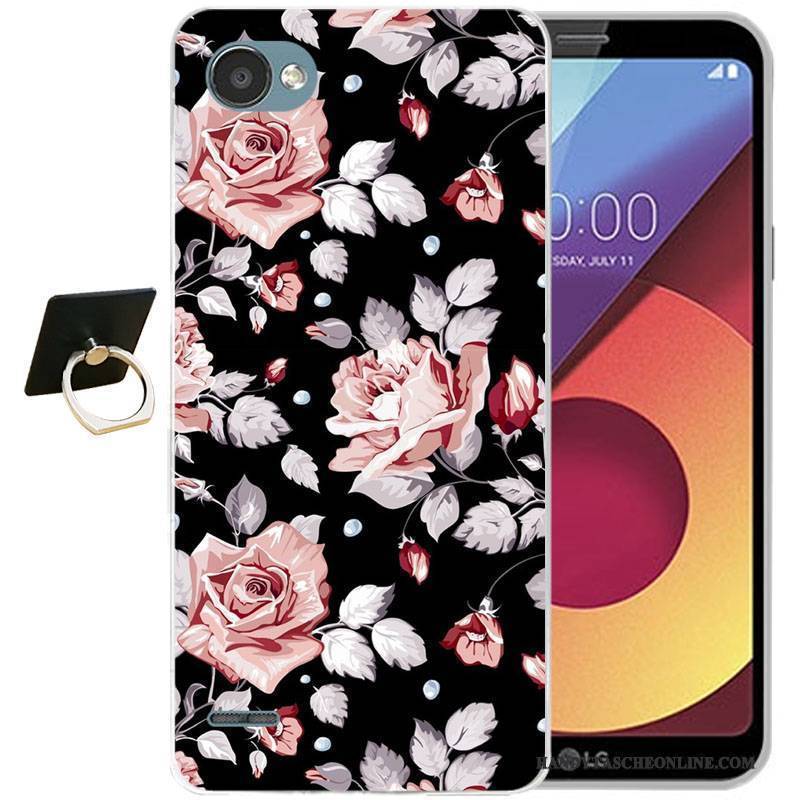 Hülle Lg Q6 Silikon Handyhüllen Anti-sturz, Case Lg Q6 Prägung Hellblau