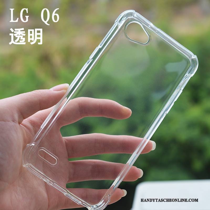 Hülle Lg Q6 Taschen Transparent Weiß, Case Lg Q6 Schutz Anti-sturz Handyhüllen