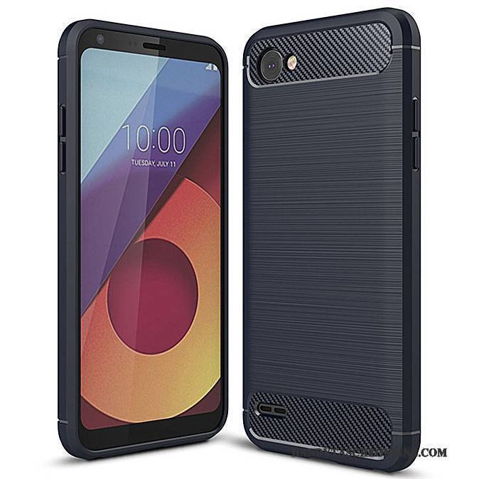 Hülle Lg Q6 Weiche Grau Faser, Case Lg Q6 Silikon Handyhüllen