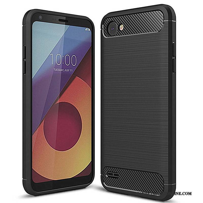 Hülle Lg Q6 Weiche Grau Faser, Case Lg Q6 Silikon Handyhüllen