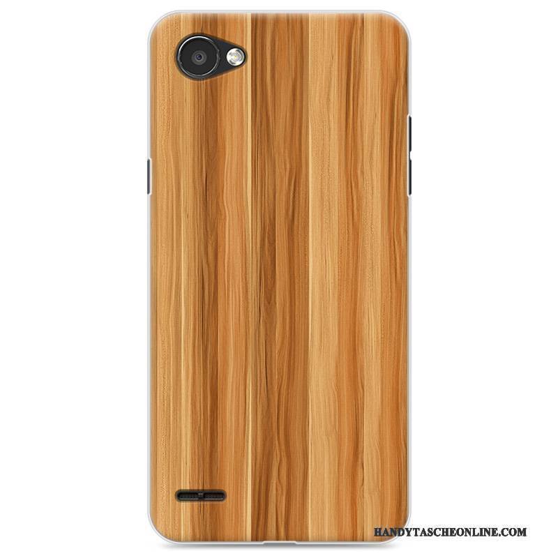 Hülle Lg Q6 Weiche Handyhüllen Holz, Case Lg Q6 Schutz Schwarz Trend