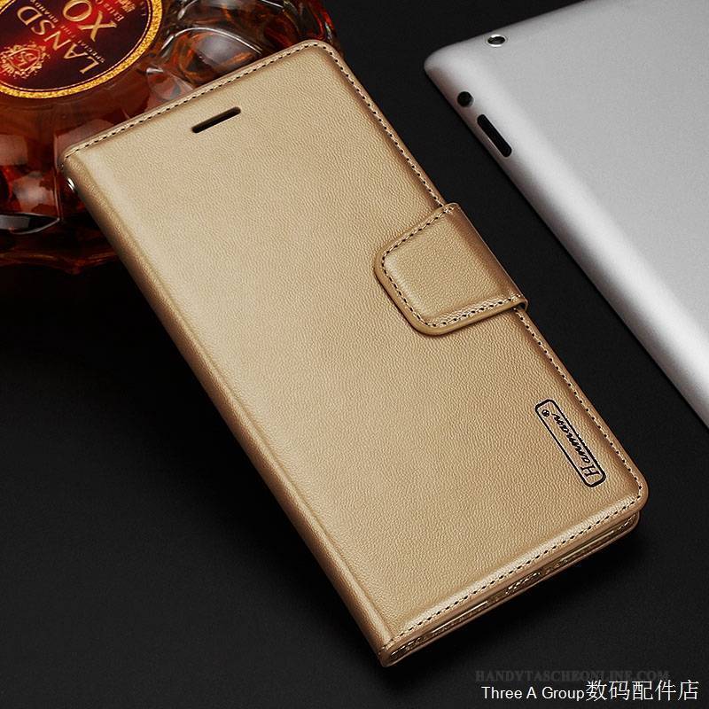 Hülle Lg V20 Lederhülle Neu Business, Case Lg V20 Silikon Karte Gold