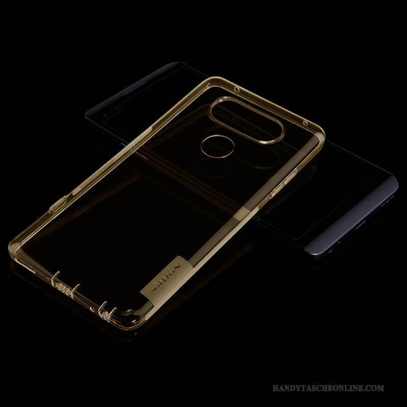 Hülle Lg V20 Silikon Handyhüllen Weiß, Case Lg V20 Weiche Gold Dünne