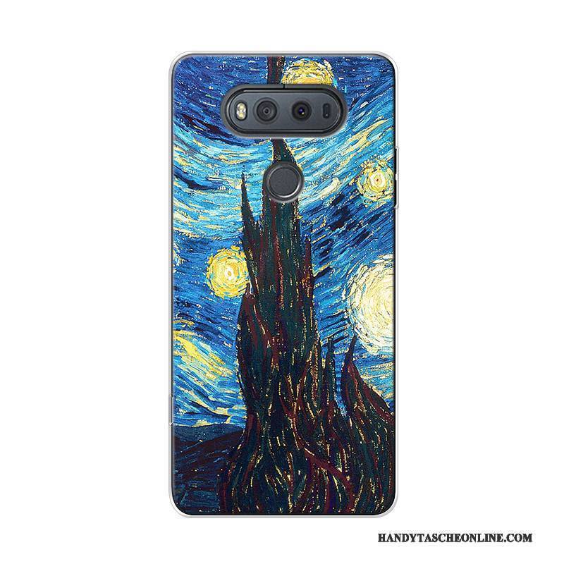 Hülle Lg V20 Weiche Kunst Hoch, Case Lg V20 Taschen Trend Sternenhimmel