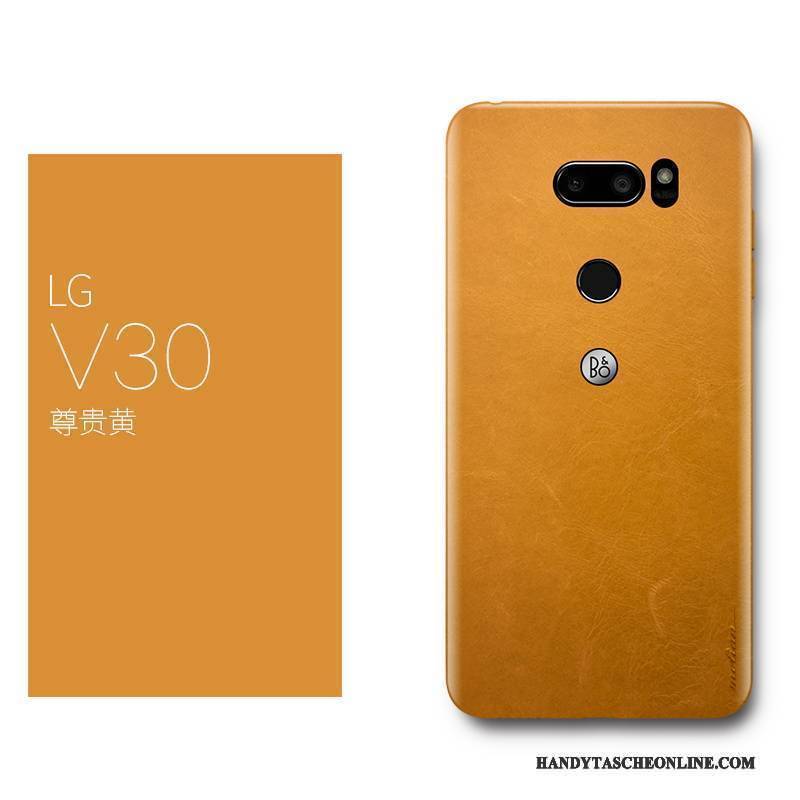 Hülle Lg V30 Kreativ Schlank Rot, Case Lg V30 Leder Handyhüllen