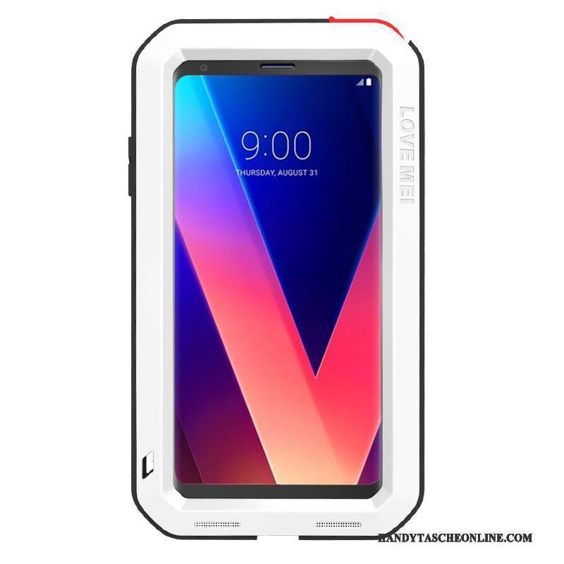 Hülle Lg V30 Taschen Europa Schwarz, Case Lg V30 Metall Schwer Anti-sturz