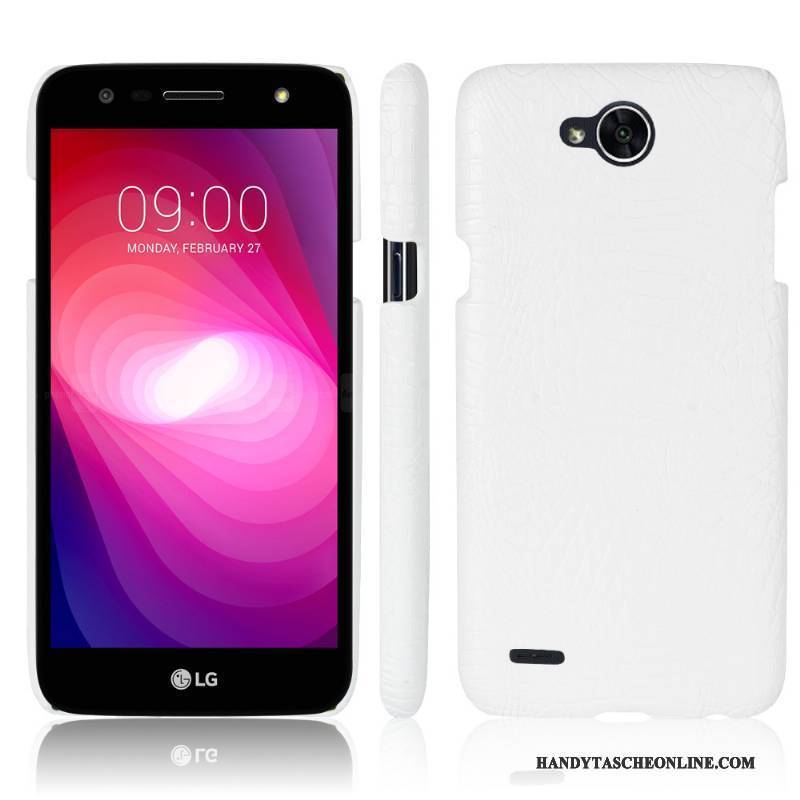 Hülle Lg X Power 2 Lederhülle Hellblau Neu, Case Lg X Power 2 Schutz Krokodilmuster Handyhüllen