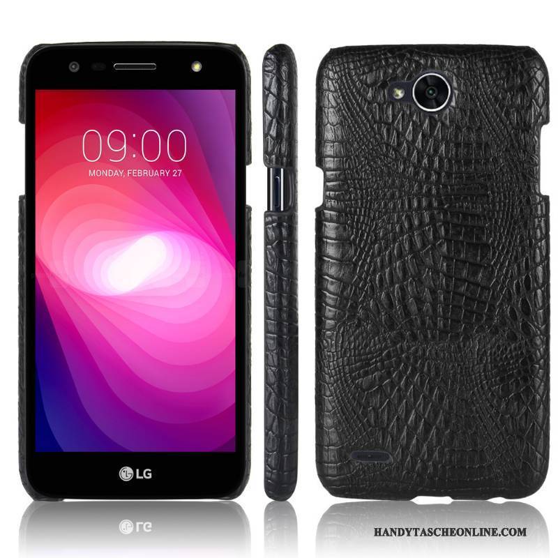 Hülle Lg X Power 2 Lederhülle Hellblau Neu, Case Lg X Power 2 Schutz Krokodilmuster Handyhüllen