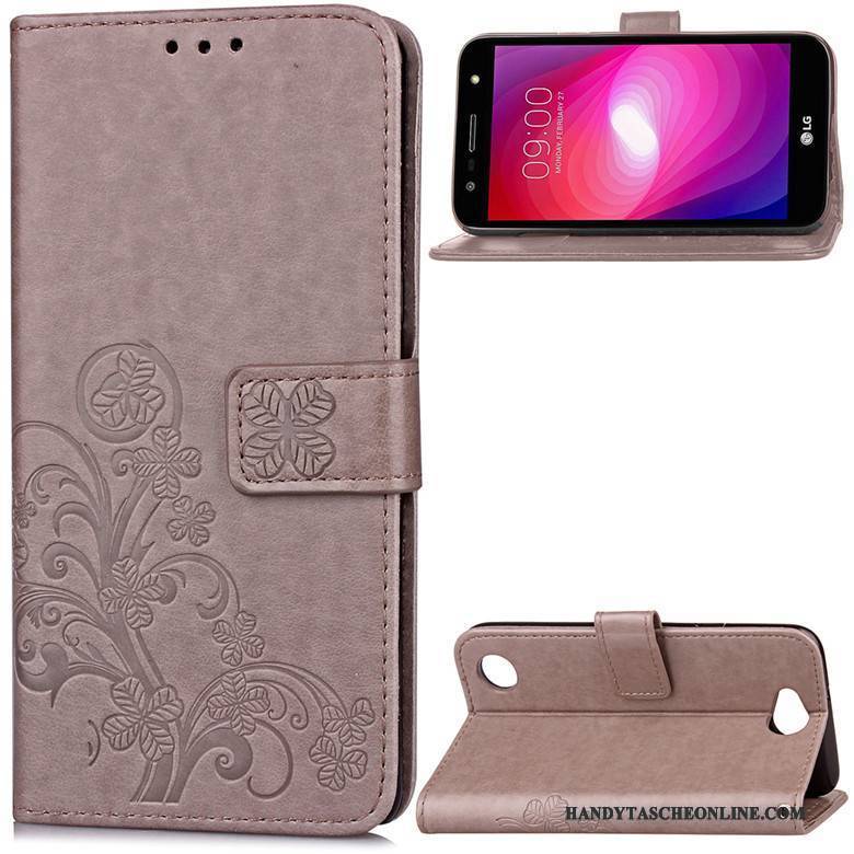 Hülle Lg X Power 2 Weiche Anti-sturz Handyhüllen, Case Lg X Power 2 Lederhülle Lila