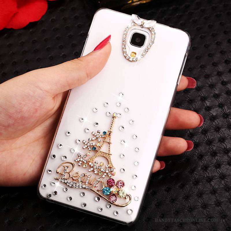 Hülle Mi 4 Strass Transparent Trend, Case Mi 4 Karikatur Handyhüllen Weiß