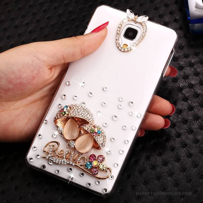 Hülle Mi 4 Strass Transparent Trend, Case Mi 4 Karikatur Handyhüllen Weiß