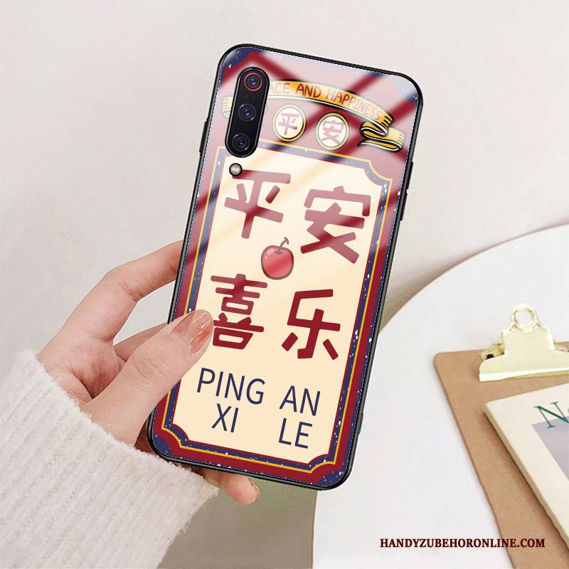 Hülle Mi 9 Lite Kreativ Rot Reichtum, Case Mi 9 Lite Taschen Handyhüllen Glas