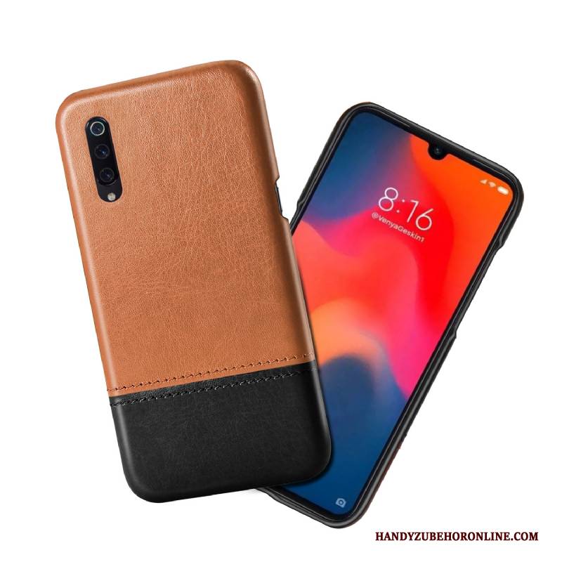 Hülle Mi 9 Lite Leder Anti-sturz Business, Case Mi 9 Lite Lederhülle Neu Trend