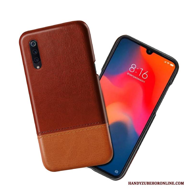 Hülle Mi 9 Lite Leder Anti-sturz Business, Case Mi 9 Lite Lederhülle Neu Trend