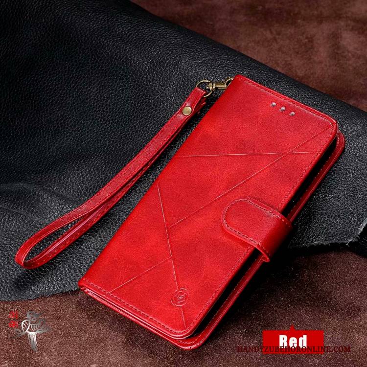 Hülle Mi A3 Taschen Mini Handyhüllen, Case Mi A3 Folio Grün Rot