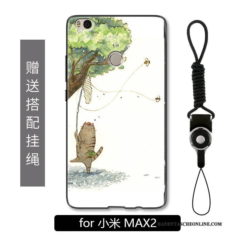 Hülle Mi Max 2 Karikatur Grün Student, Case Mi Max 2 Schutz Katzen Anti-sturz