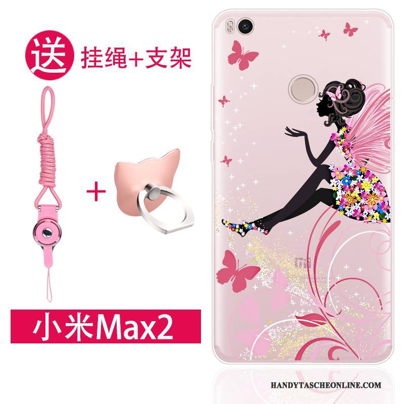 Hülle Mi Max 2 Schutz Hängende Verzierungen Persönlichkeit, Case Mi Max 2 Silikon Handyhüllen Mini