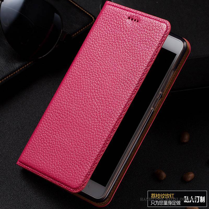 Hülle Mi Max 2 Schutz Rosa Mini, Case Mi Max 2 Leder Handyhüllen Anti-sturz