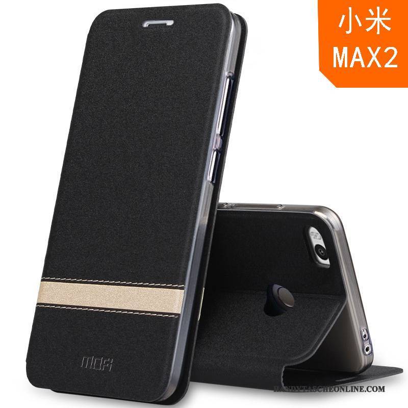 Hülle Mi Max 2 Silikon Dunkelblau Anti-sturz, Case Mi Max 2 Lederhülle Mini Schlafsaal